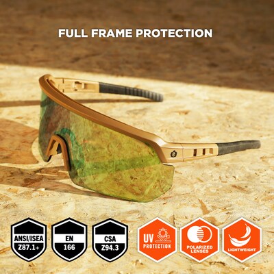 Ergodyne Skullerz AEGIR-HCMI Safety Glasses, Yellow Lens (55212)