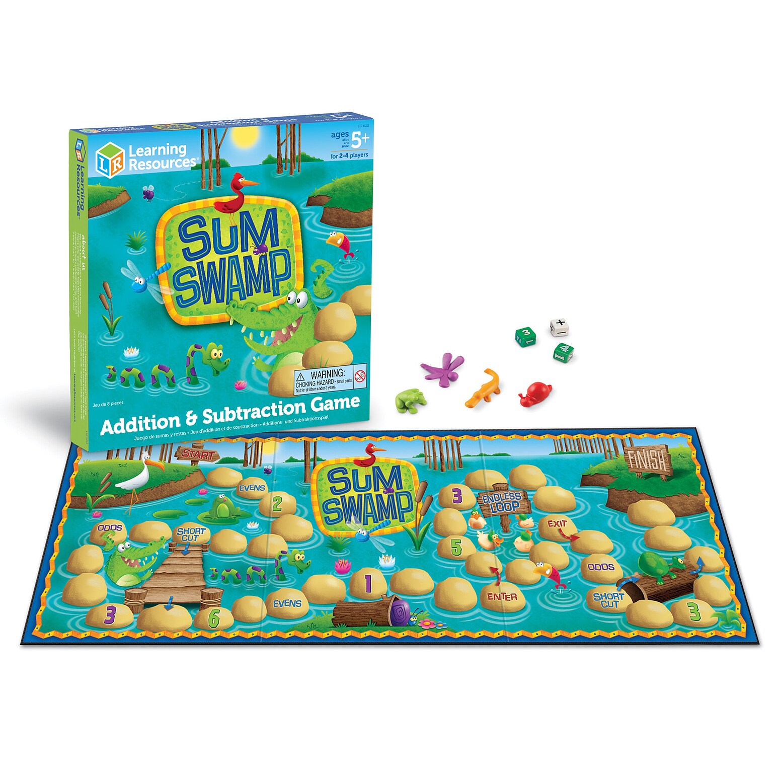 Learning Resources Sum Swamp Addition and Subtraction Game (LER5052)