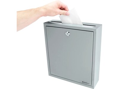 Barska Steel Box Safe with Key Lock, 0.3 cu. ft., Gray (CB12712)