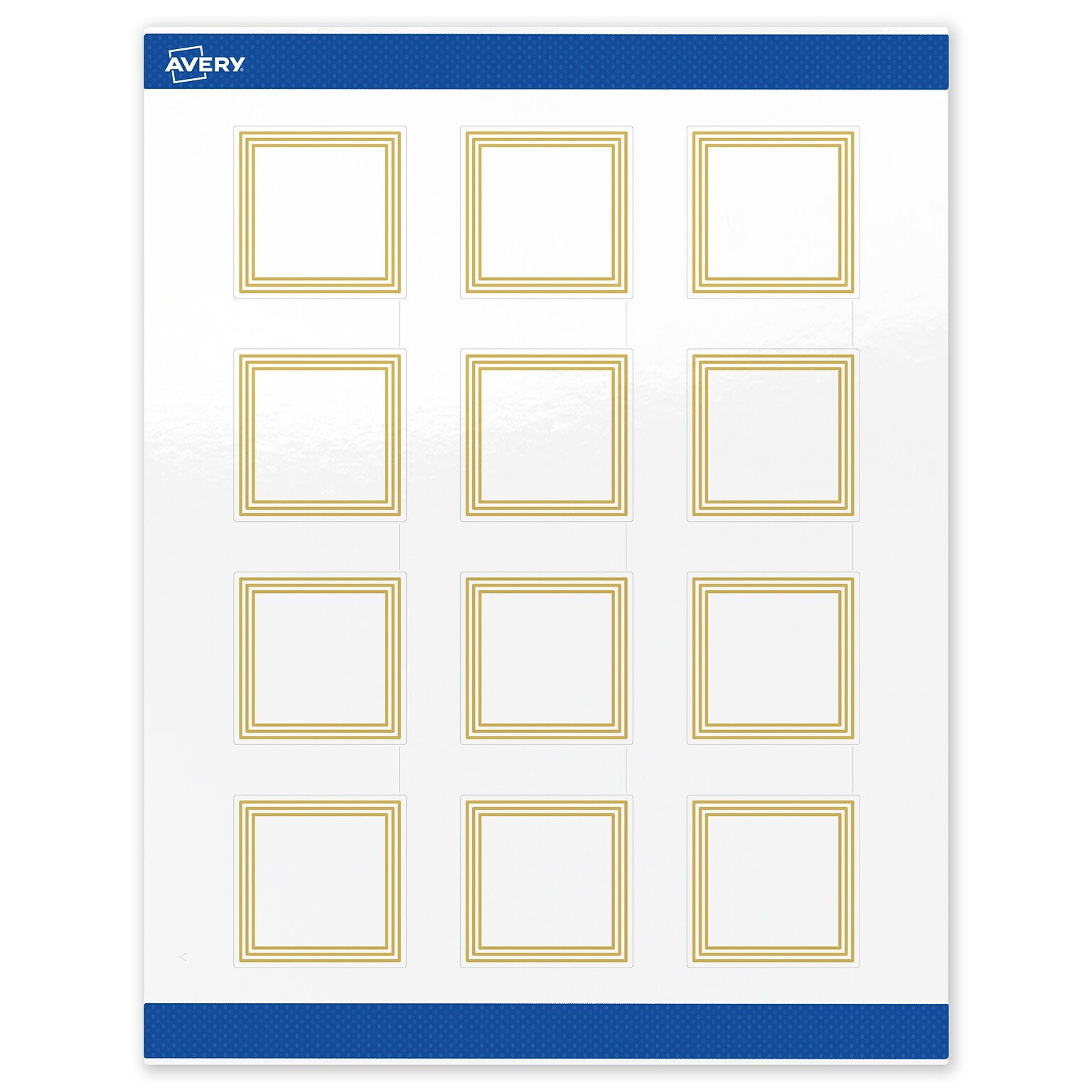 Avery Laser/Inkjet Square Multipurpose Labels, 2 x 2, White, 120/Pack (S00-DHT)