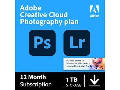 Adobe Creative Cloud Photography Plan for Windows/macOS, 1 User [Download]