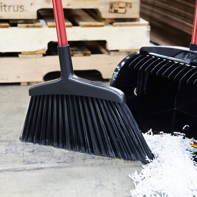 Libman Wide Commercial 15" Angle Broom, Steel Handle, 6/Carton (997)