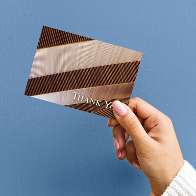 Great Papers Bold Copper General Use Thank You Notecard Kits, Multicolored, 24/Pack (2025027)