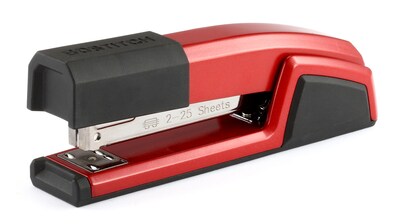 Bostitch Epic Desktop Stapler, 25-Sheet Capacity, Red (B777RED)