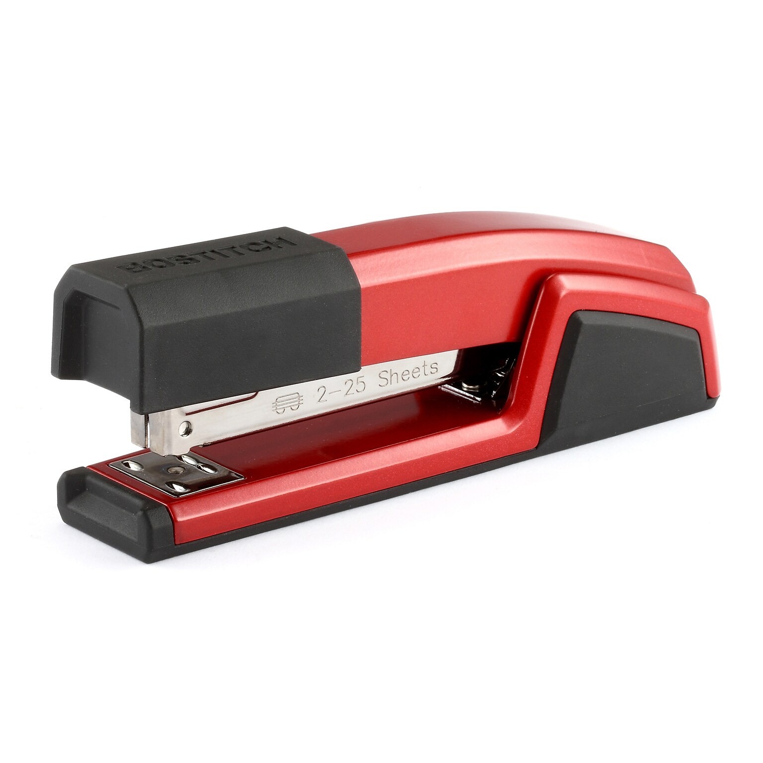 Bostitch Epic Desktop Stapler, 25-Sheet Capacity, Red (B777RED)