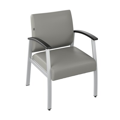 Bush Business Furniture Arrive Vinyl Guest Chair, Light Gray (CH3901GVL-03)