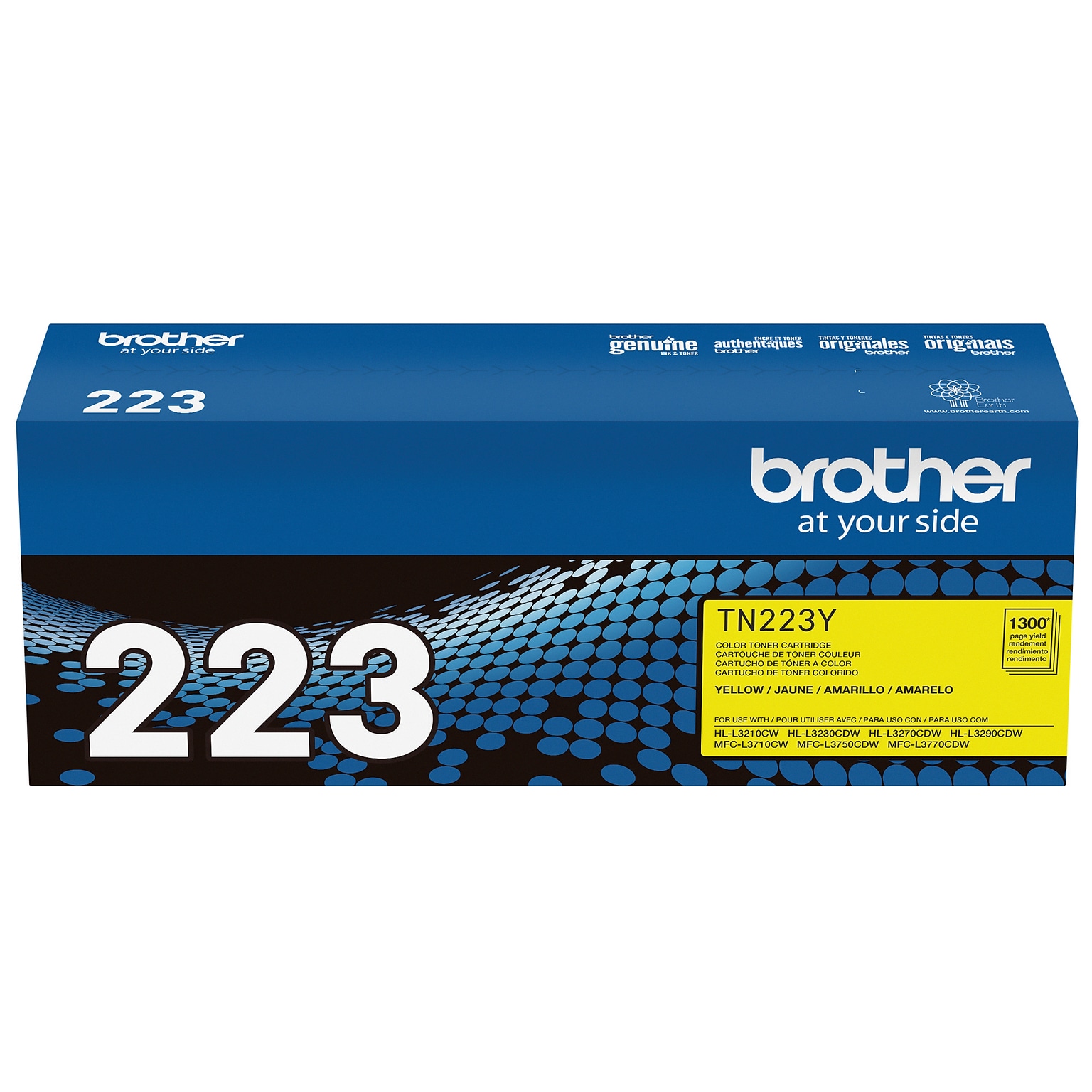 Brother TN223 Yellow Standard Yield Toner Cartridge, Print Up to 1,300 Pages  (TN223Y)