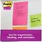 Post-it Super Sticky Notes, 4 x 6 in., 3 Pads, 90 Sheets/Pad, Lined, 2x the Sticking Power, Supernova Neons Collection
