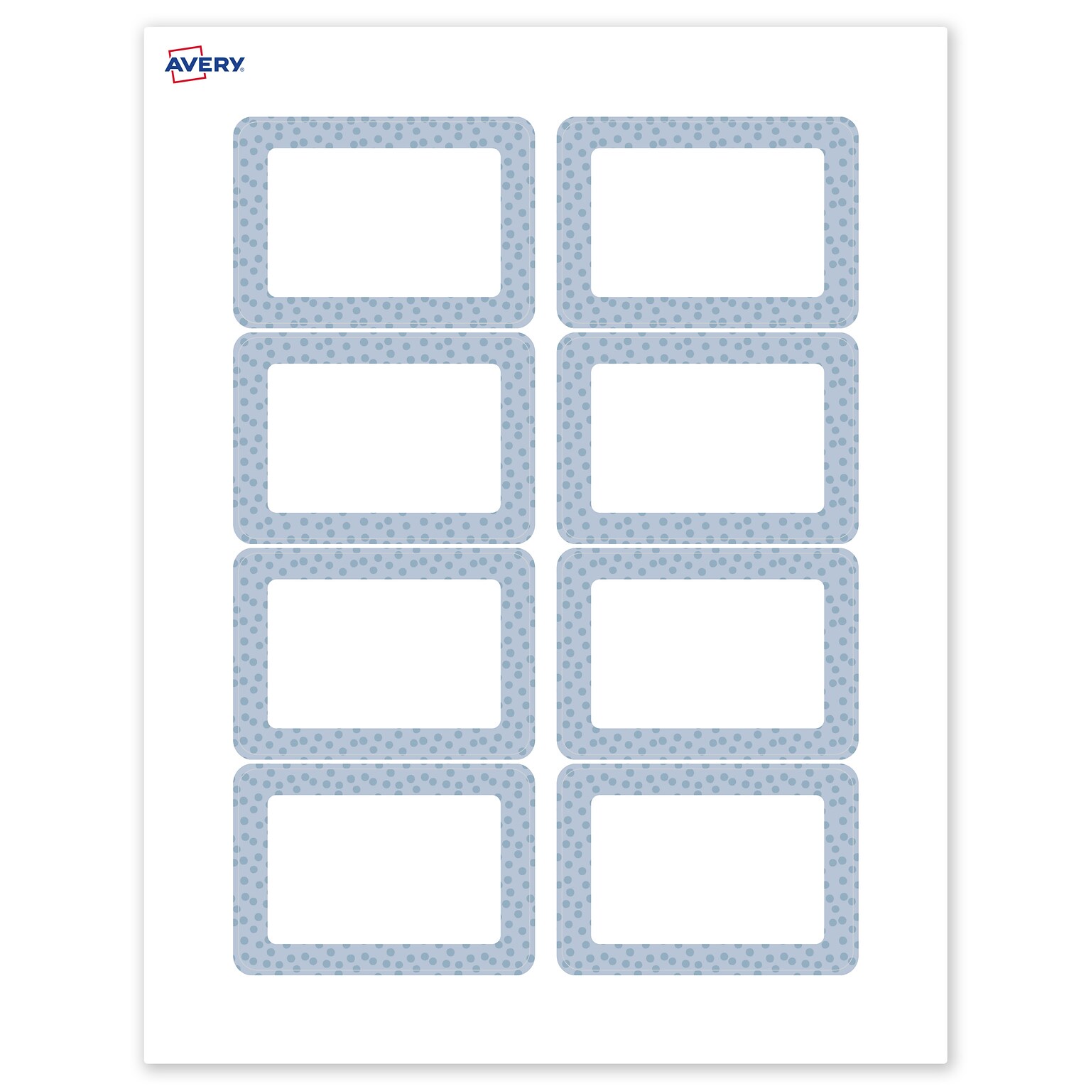 Avery Laser/Inkjet Rectangle Multipurpose Labels, 2-1/3 x 3-3/8, White, 80/Pack (S00-F8D)
