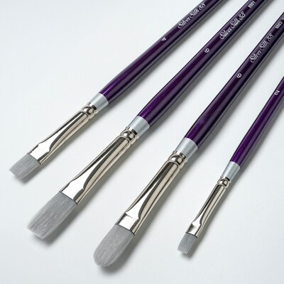 Silver Brush Silver Silk LH 4-Piece Brush Pack (SLVSK8004)