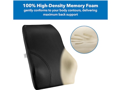 Mount-It! Ergo Collection Memory Foam Full-Back Cushion, Black (MI-1106)