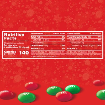 M&M Milk Chocolate Christmas, 10oz