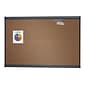 Quartet Prestige Cork Bulletin Board, Graphite Frame, 4' x 3' (QTB244G)