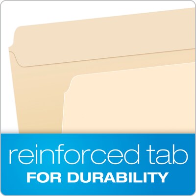 Pendaflex Recycled Heavy Duty File Folder, Straight Cut, Letter Size, Manila, 100/Box (R752)