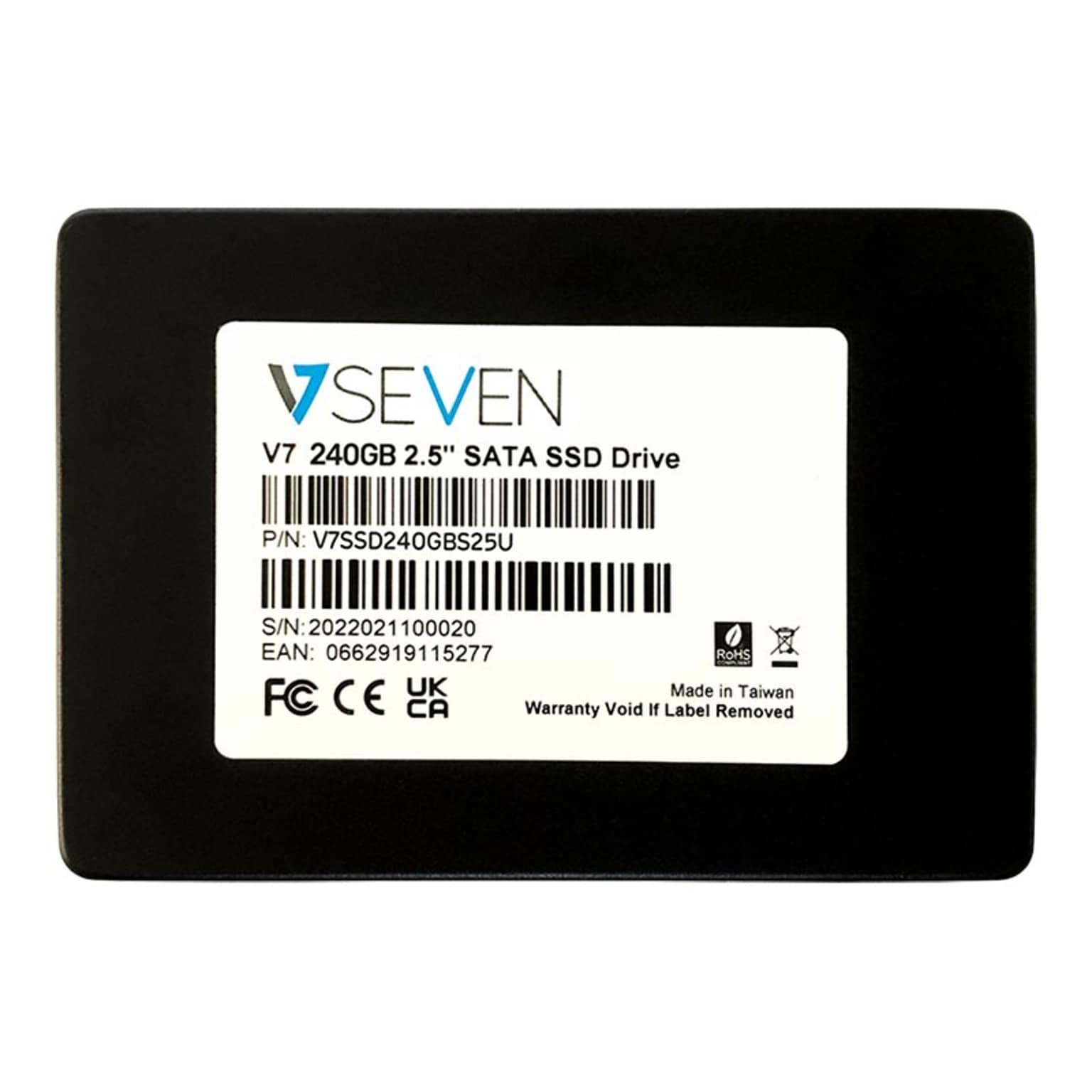 V7 240GB 2.5 SATA/600 Internal Solid State Drive (V7SSD240GBS25U)