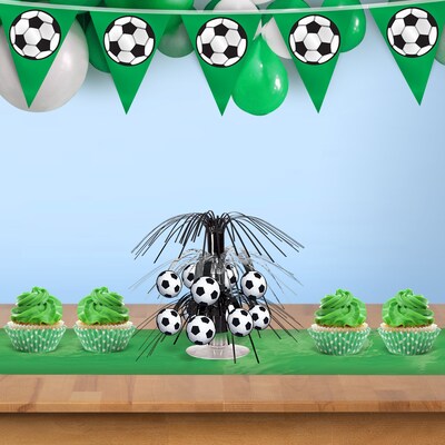 Beistle Soccer Ball Mini Centerpiece, Black/White, 3/Pack (54098)