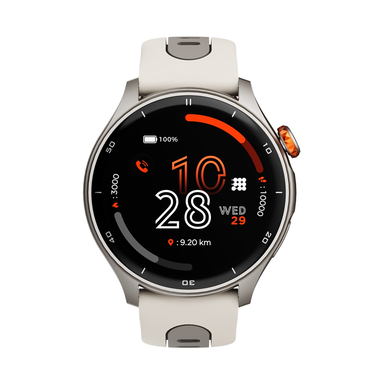 Cubitt AURA Pro Smartwatch, GPS, 36.32mm, Aluminum Case, Wolf Gray Sport Band (CT-AURAP8)