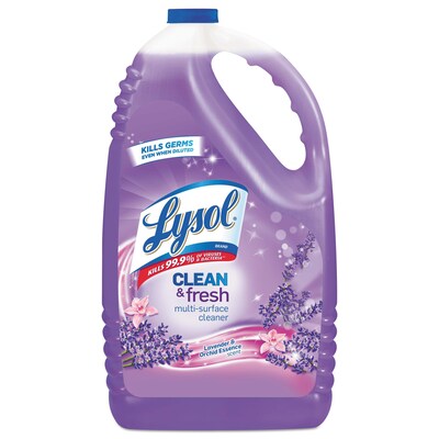 LYSOL Brand Clean and Fresh Multi-Surface Cleaner, Lavender and Orchid Essence, 144 oz. Bottle (RAC88786EA)