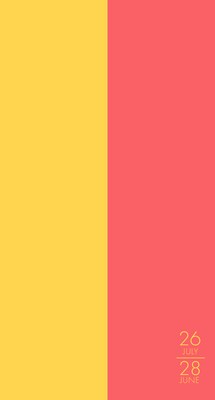 2026-2028 Willow Creek 3.5 x 6.5 Academic Weekly & Monthly Planner, Lemon & Blush (65440)