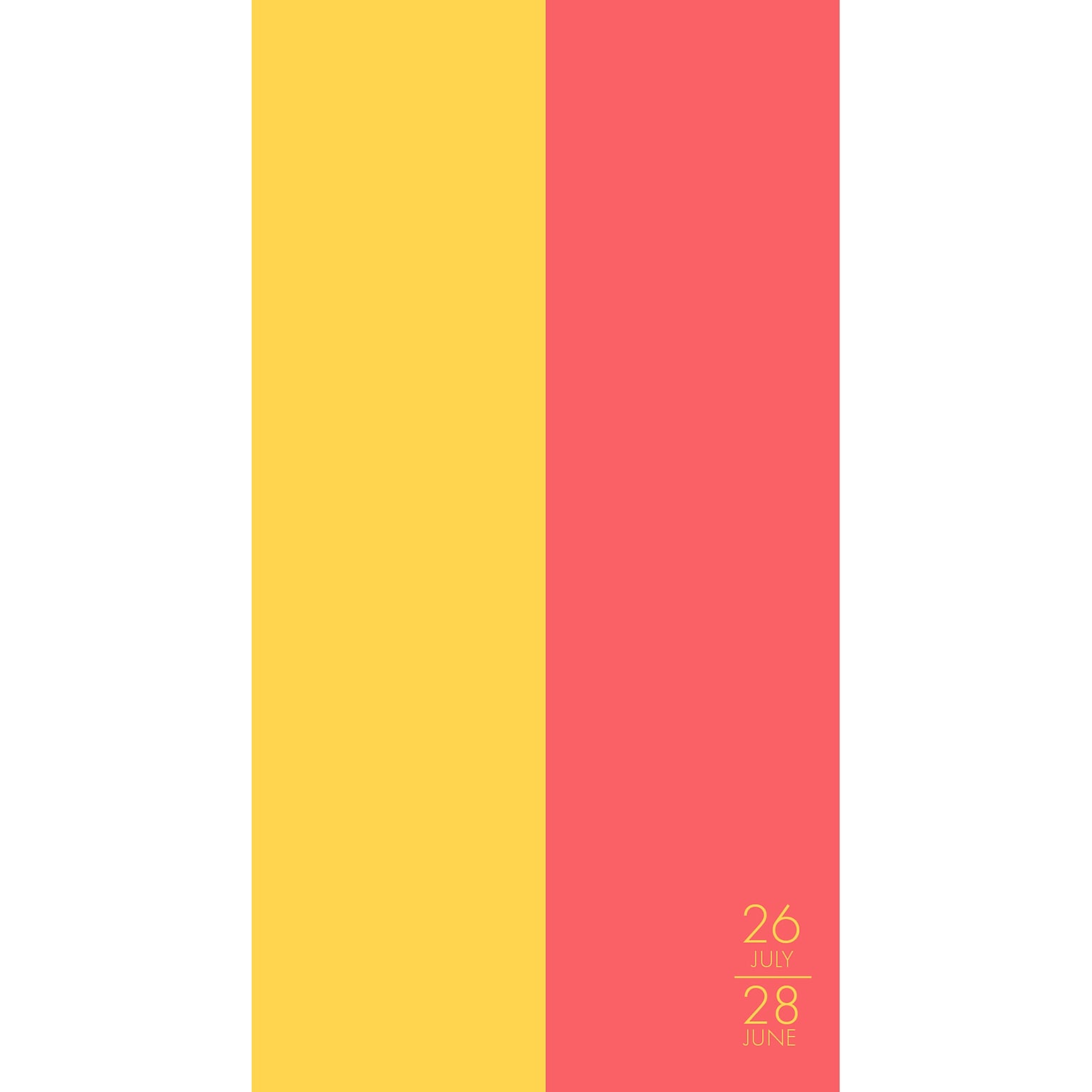 2026-2028 Willow Creek 3.5 x 6.5 Academic Weekly & Monthly Planner, Lemon & Blush (65440)