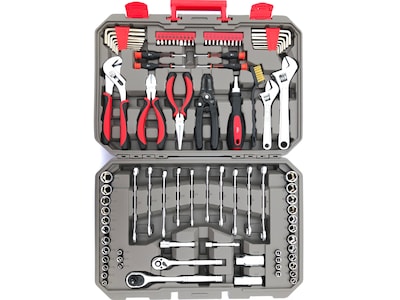 Apollo Tools Mechanics Tool Set, 95-Piece, Gray/Red (DT1242)