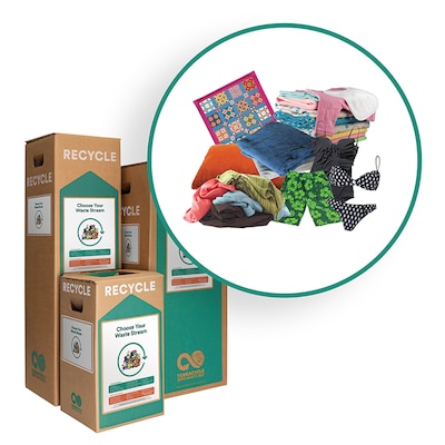 TerraCycle Cardboard Fabrics and Clothing Zero Waste Box, 10.5 Gallon, Natural Kraft (CS10-S)