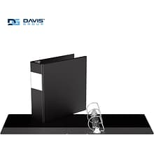 Davis Group Premium Economy 3 3-Ring Non-View Binders, D-Ring, Black, 6/Pack (2305-01-06)