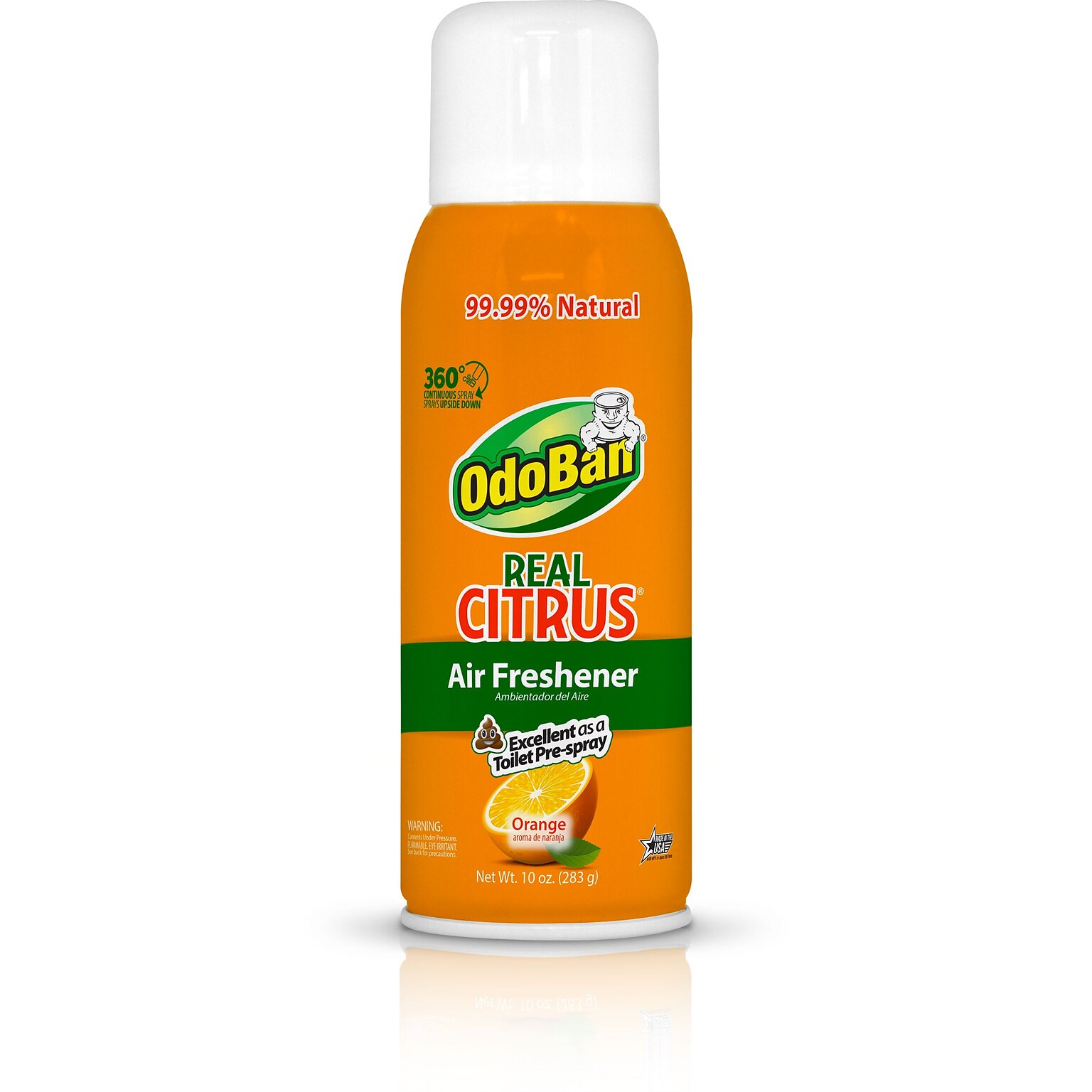 OdoBan Real Citrus Air Freshener Spray, 10 oz., Orange Scent (9793D70-10A)