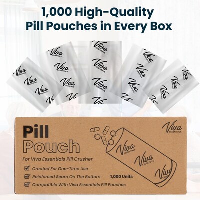 Viva Comfort ME950-01 Pill Pouch, Clear, 1000/Pack (ADIME950-02-MK)