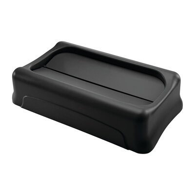 Rubbermaid Slim Jim Indoor Lid, Black Plastic, 23 Gal. (FG267360BLA)