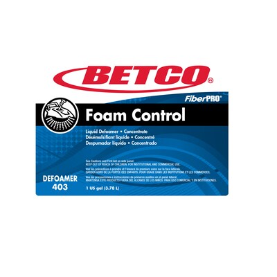 Betco FiberPro Foam Control Liquid Defoamer, 1 gal Bottle, 4/Carton (4030400)