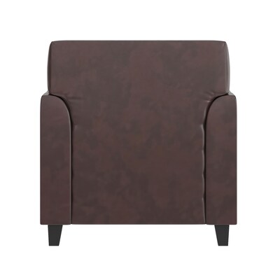 Flash Furniture HERCULES Diplomat Series LeatherSoft Office Guest and Reception Chair, Brown (BT8271BN)