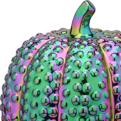 National Tree Company 10" Iridescent Pumpkin Décor (PG11-FJ0B303)