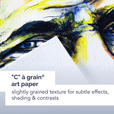 Canson C à Grain 5.8" x 8.3" Spiral Bound Drawing Sketch Book, 100 Sheets/Book (MCX31200L009)