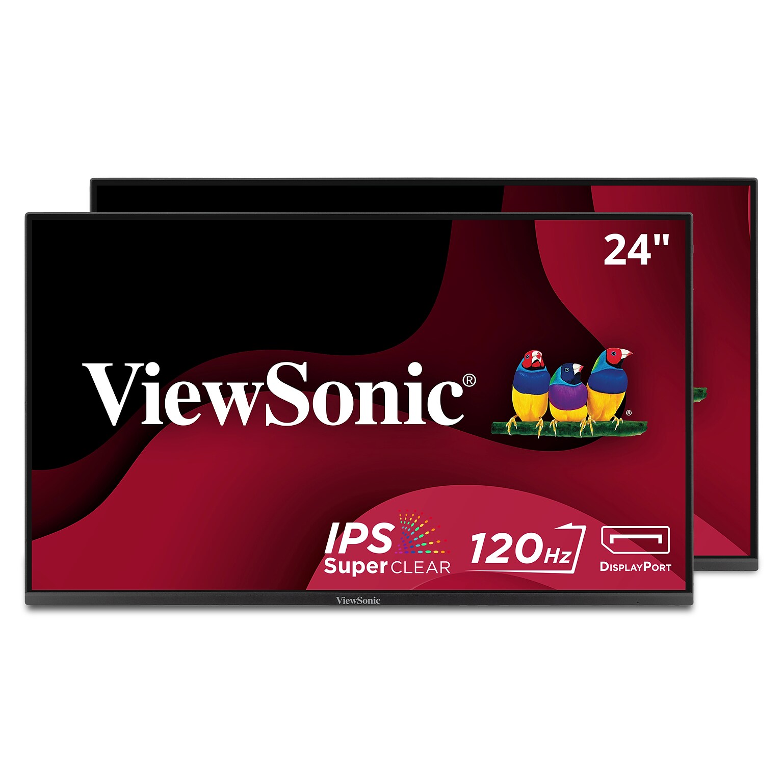 ViewSonic Head-Only 24 FHD 120Hz LCD Monitor, Black, 2/Pack (VA2456A-MHD_H2)