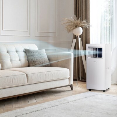 TCL 115-Volt 8,500 BTU (5,100 BTU DOE) Portable Air Conditioner with Remote, White (H5P44W)