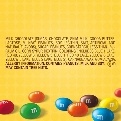 M&M's Peanut Milk Chocolate Pieces, 1.74 oz., 48/Box (MMM01232