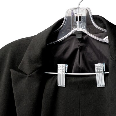 Nahanco 17 Plastic Heavy Weight Suit Hanger, Clear, 100/Box (500RC)