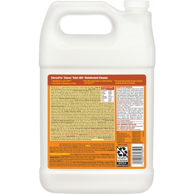 Clorox Total 360 Disinfectant Cleaner, 128 oz., 4/Carton (31650)