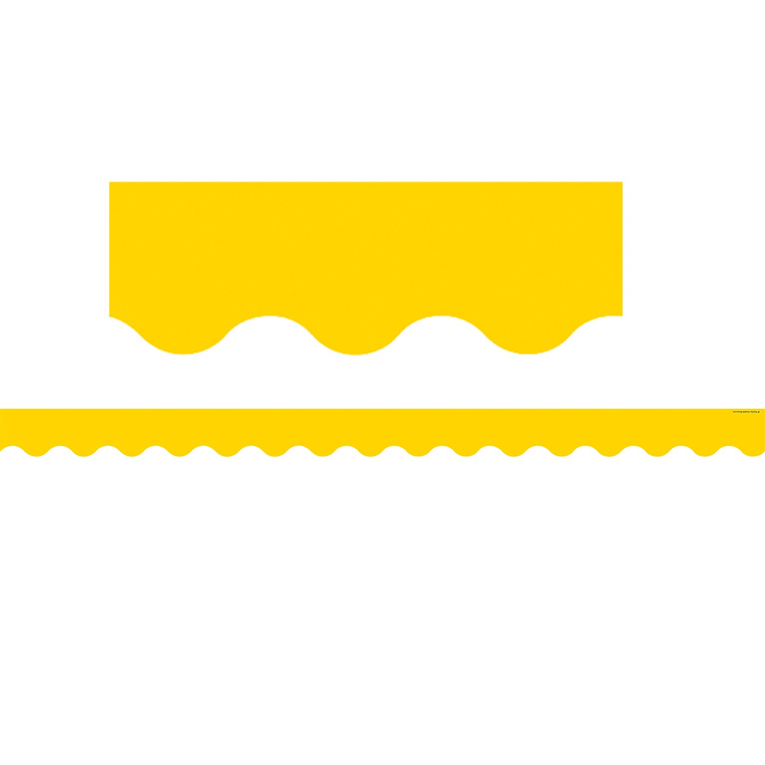 Teacher Created Resources Yellow Gold Scalloped Border Trim, 35 ft., Yellow Gold (TCR4599)