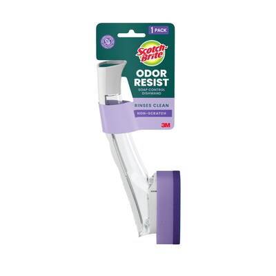 Scotch-Brite Soap Control Non-Scratch Dishwand, Blue (451U-4)