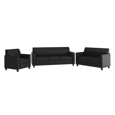 Flash Furniture HERCULES Diplomat LeatherSoft Reception Set (BT827SETBK)