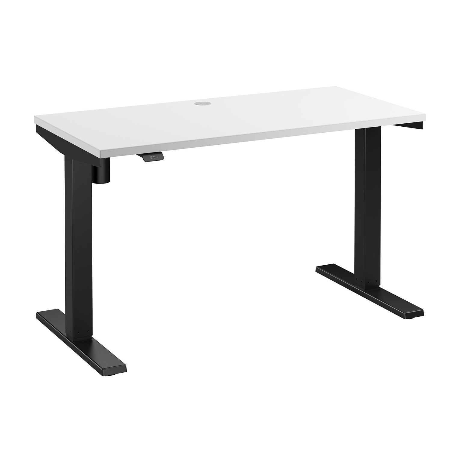 Bush Business Furniture Move 40 Series 48W Electric Height Adjustable Standing Desk, White/Black (M4S4824WHBK)