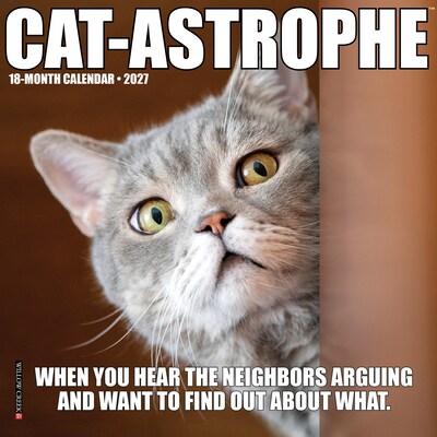 2027 Willow Creek Cat-astrophe 7 x 7 Monthly Wall Calendar (63941)