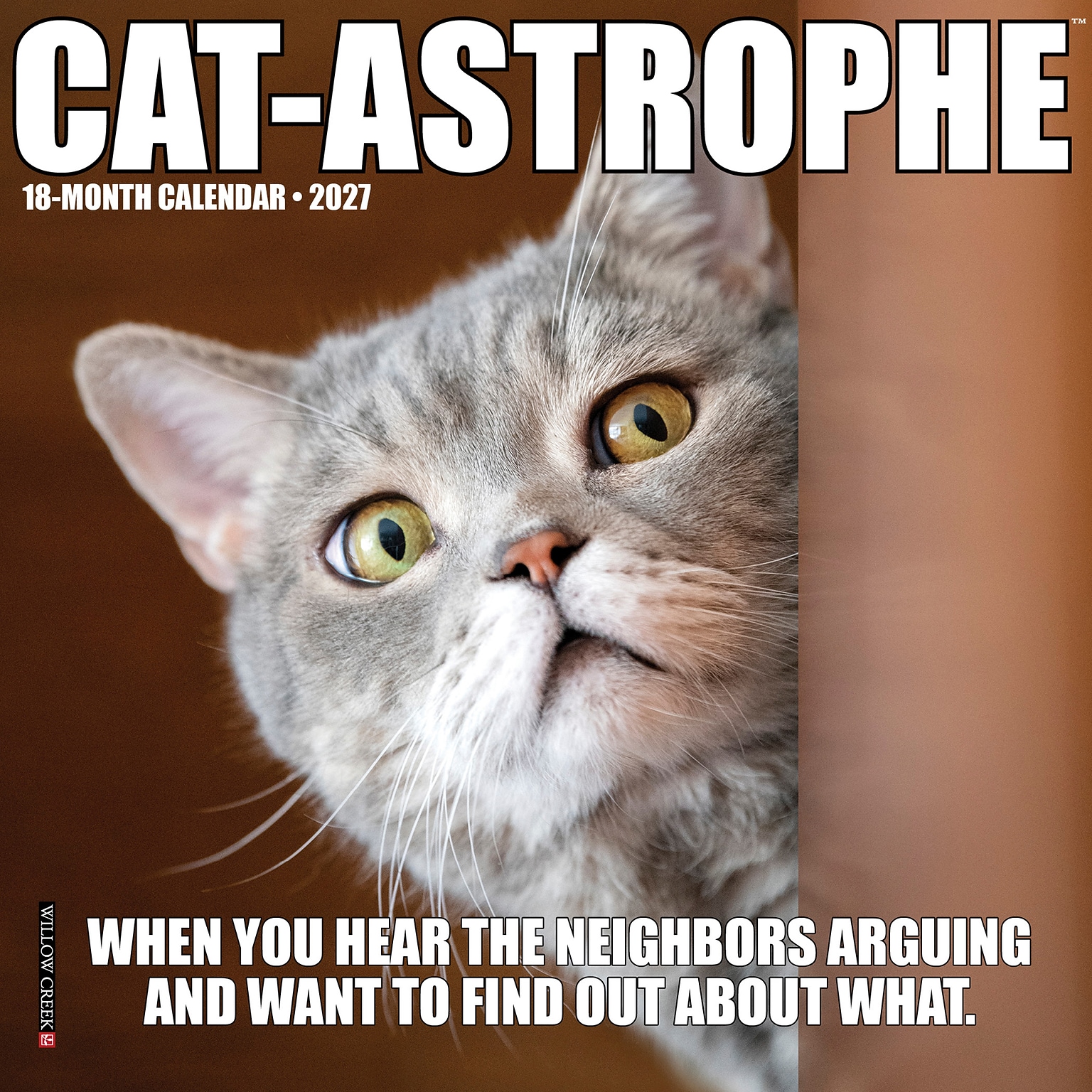 2027 Willow Creek Cat-astrophe 7 x 7 Monthly Wall Calendar (63941)
