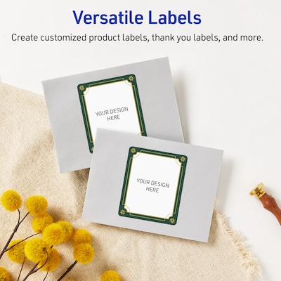Avery Rectangle Multipurpose Labels, 4" x 3-1/3", White, 40/Pack (19479370388)