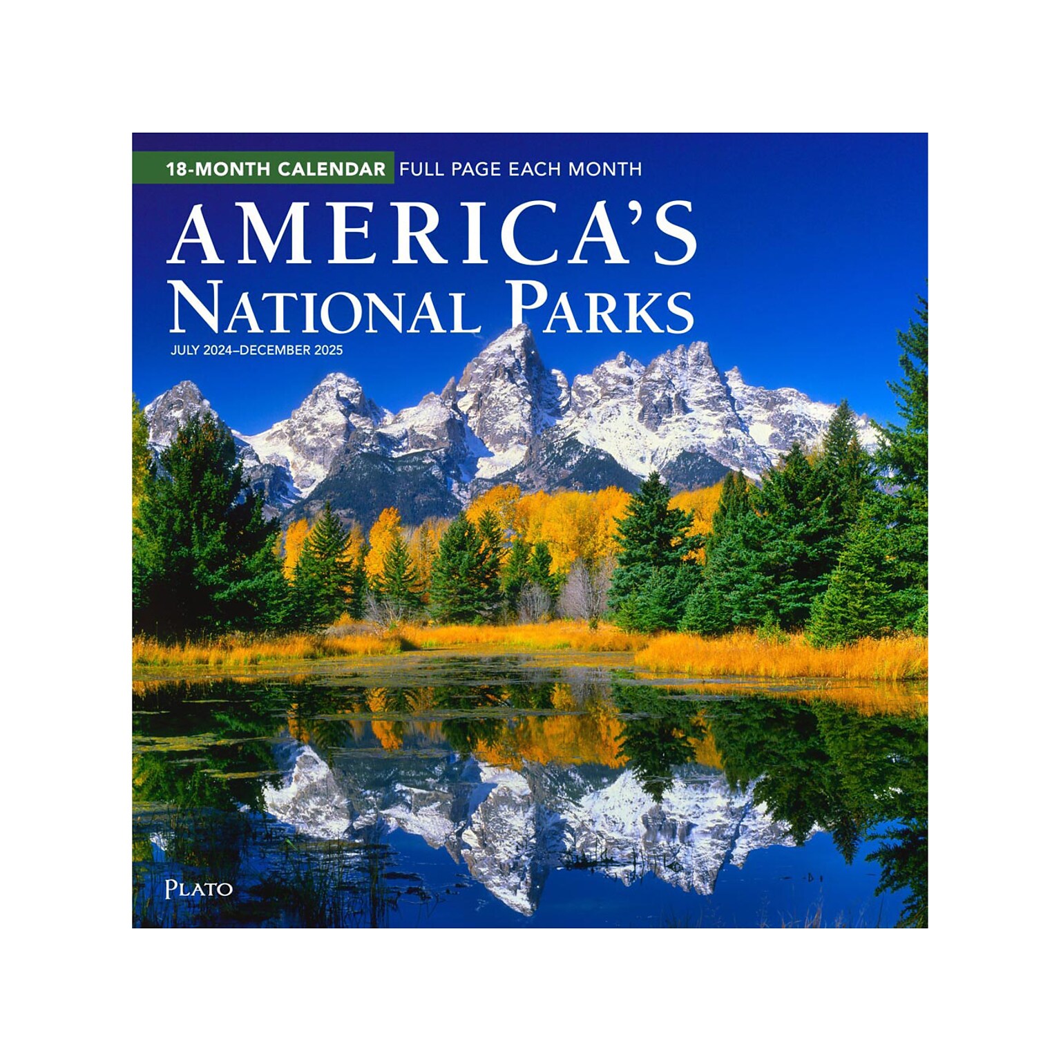 2024-2025 Plato Americas National Parks 12 x 12 Academic & Calendar Monthly Wall Calendar (9781975481308)