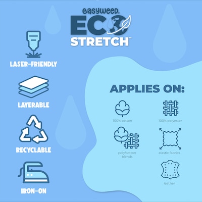 Siser Easyweed Ecostretch Die Cutting HTV Heat Transfer Vinyl, 36", Black (SIRMIECO1183602)