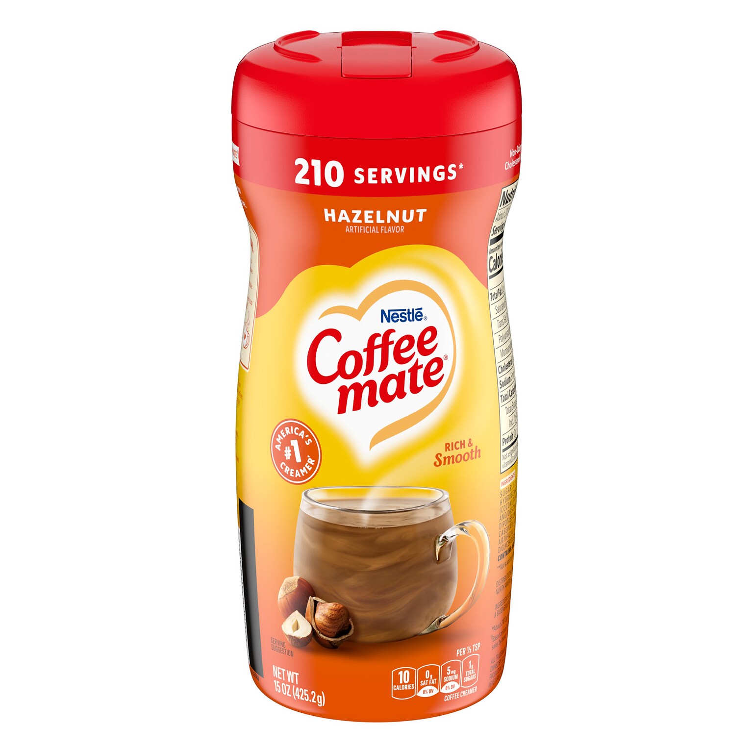 Coffee mate Hazelnut Powdered Creamer, 15 Oz. (NES12345)