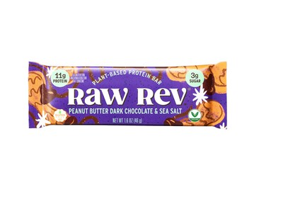 Raw Rev Gluten Free Peanut Butter Dark Chocolate & Sea Salt Protein Bar, 1.6 oz., 12 Bars/Box (RR-S-